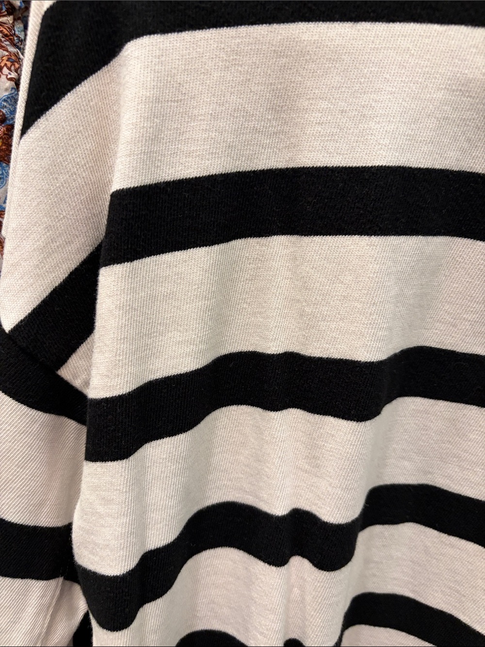 AYR Black & Cream Horizontal Stripe Long-Sleeve Tee - Picture 4 of 7